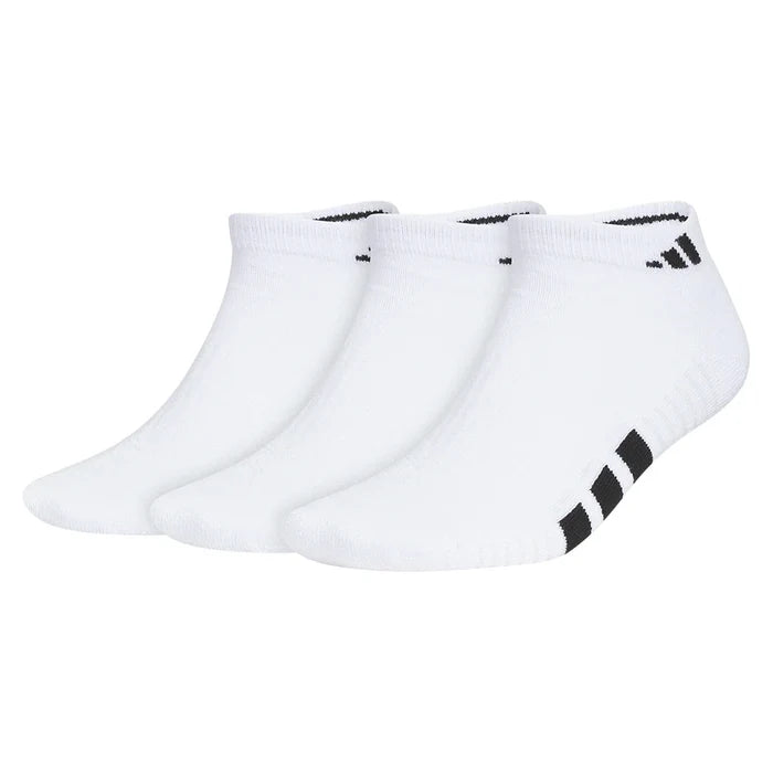 Men's Cushioned 4.0 Low Cut Socks 3 Pack White and Black