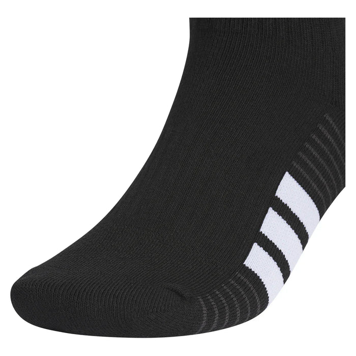 Men's Cushioned 4.0 Quarter Socks 3 Pack Black and White