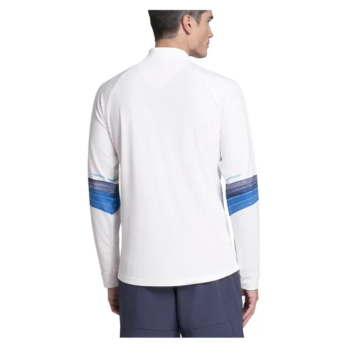 Men's Downforce 1/4 Zip Long Sleeve Tennis Top Peacoat-Apparel-K-Swiss-, [current_file_name-Tennis Express