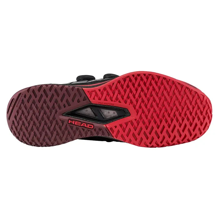 Men's Endure Pro BOA Shoes Dark Black and Red