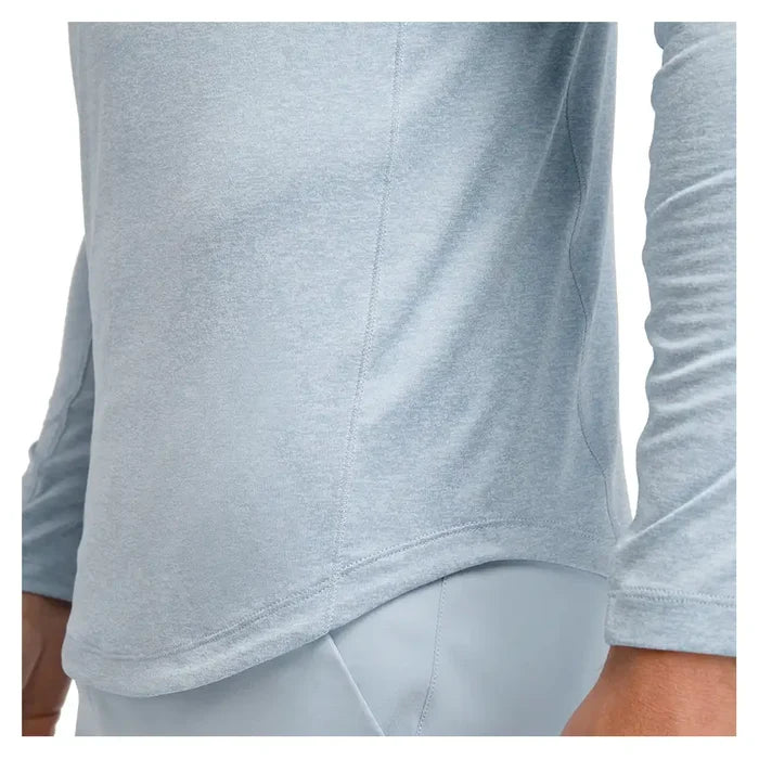 Men's Everyday Performance Long Sleeve Tennis Tee Blue Fog
