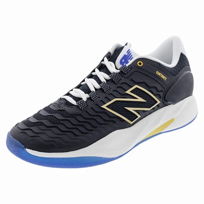 Men`s Fresh Foam X CT-Rally v2 2E Width Tennis Shoes Black and Apollo Gold