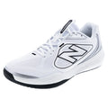 Men's FuelCell 796v5 2E Width Court Shoes White and Black