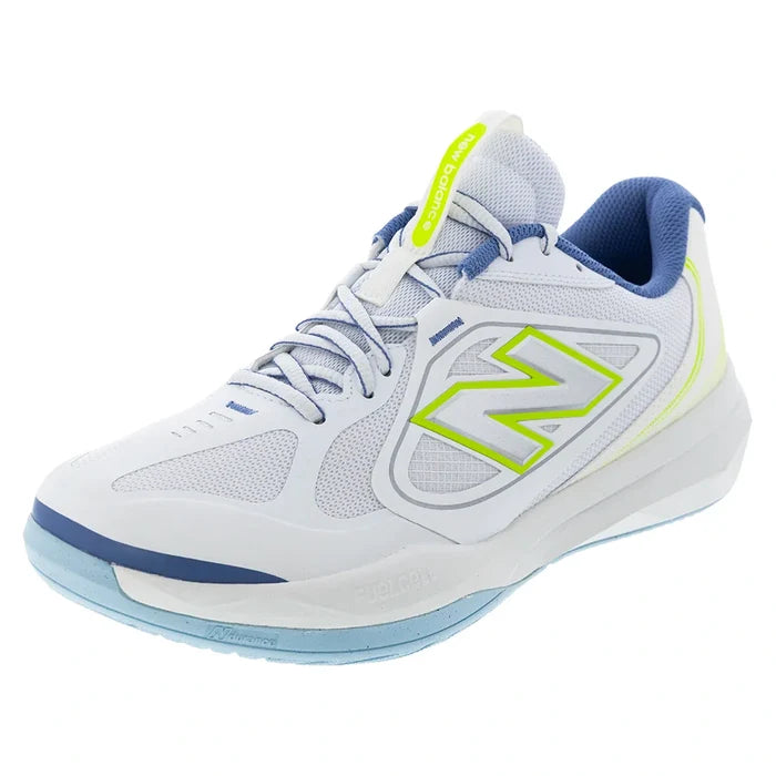 Men's FuelCell 796v5 2E Width Pickleball Shoes NB 103 White and Alkaline Green