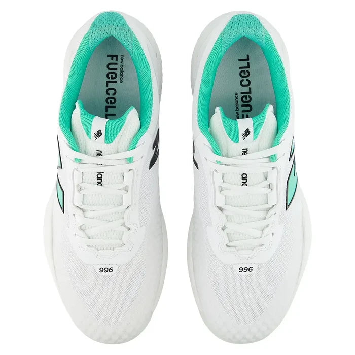 Men's FuelCell 996v6 2E Width Court Shoes NB 103 White and Deep End
