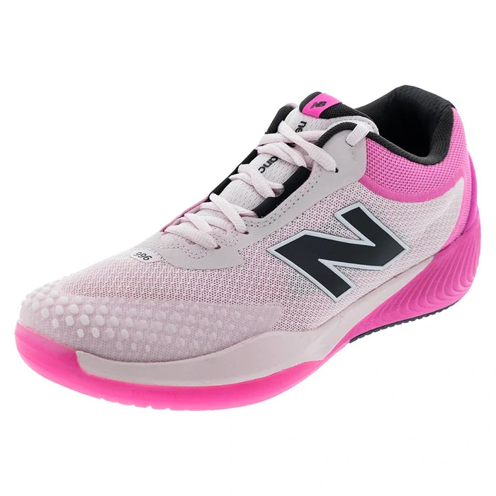 Men's FuelCell 996v6 2E Width Court Shoes Pink Heat and NB White