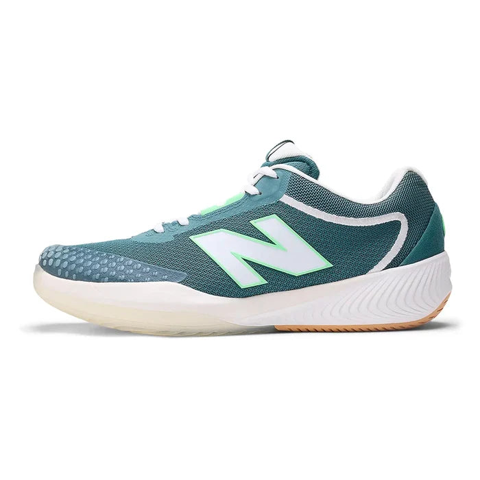 Men's FuelCell 996v6 D Width Court Shoes New Spruce and White