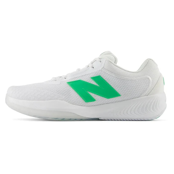 Men's FuelCell 996v6 D Width Court Shoes White and Green Apple