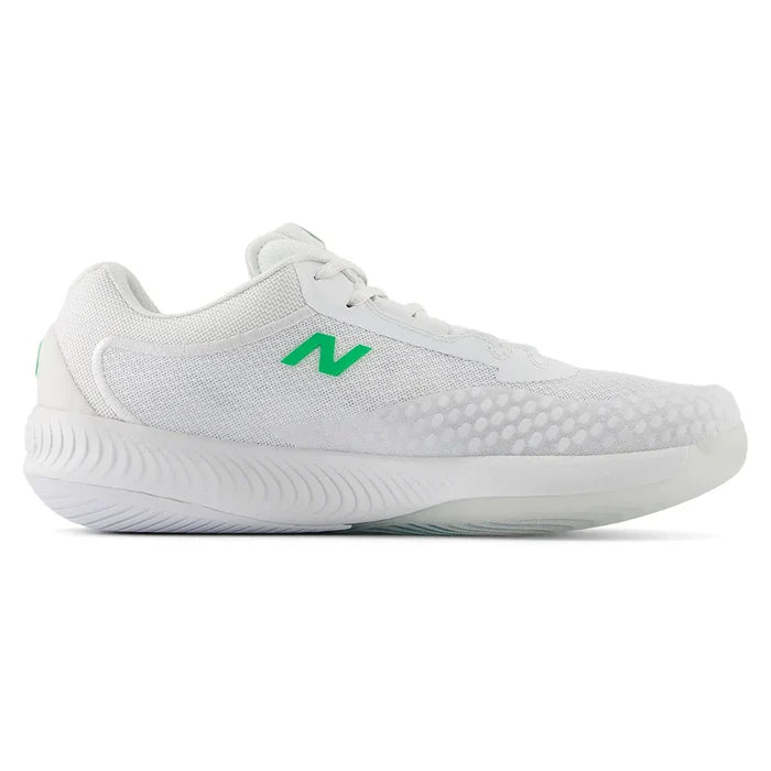 Men's FuelCell 996v6 D Width Court Shoes White and Green Apple