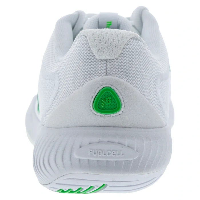 Men's FuelCell 996v6 D Width Court Shoes White and Green Apple
