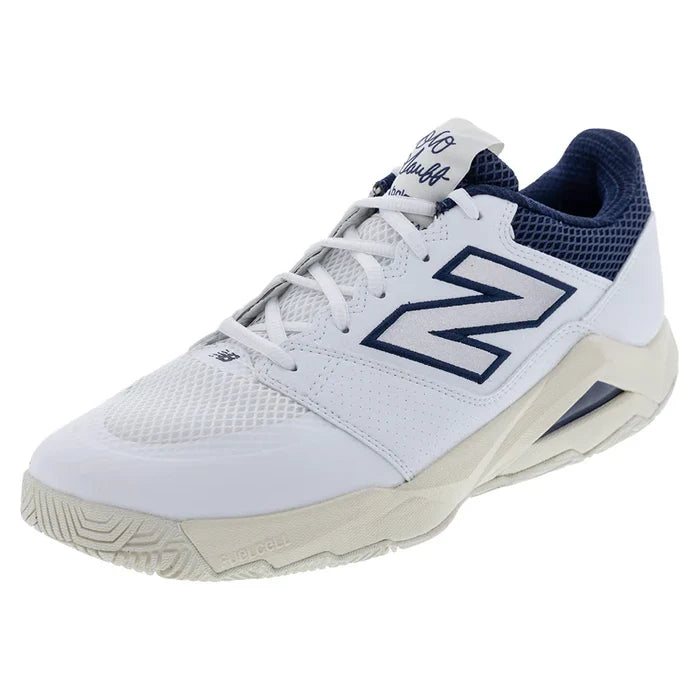 Men's FuelCell Delray 2E Width Shoes White and Navy