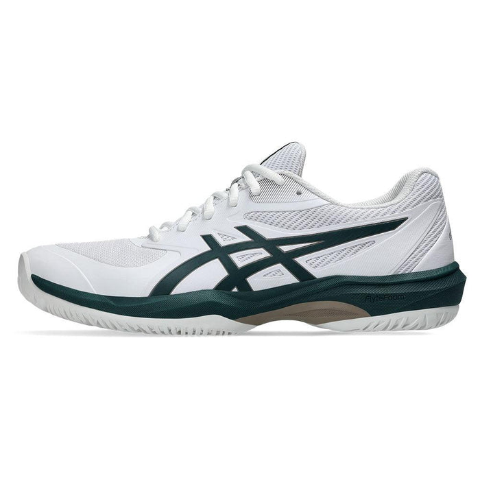 Men's Game FF Court Shoes White and Saxon Green