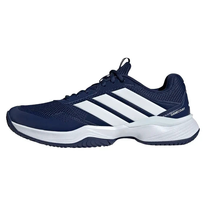Men's GameCourt 3 Shoes Dark Blue and White