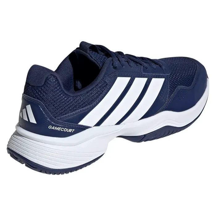 Men's GameCourt 3 Shoes Dark Blue and White