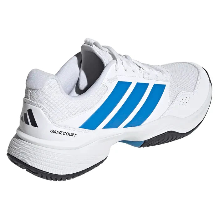 Men's GameCourt 3 Shoes White and Lucid Ray Blue