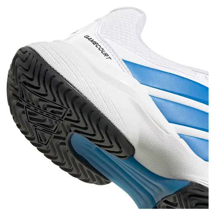 Men's GameCourt 3 Shoes White and Lucid Ray Blue