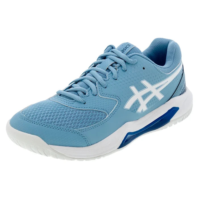 Men's GEL-Dedicate 8 Pickleball Shoes Saba Blue and White