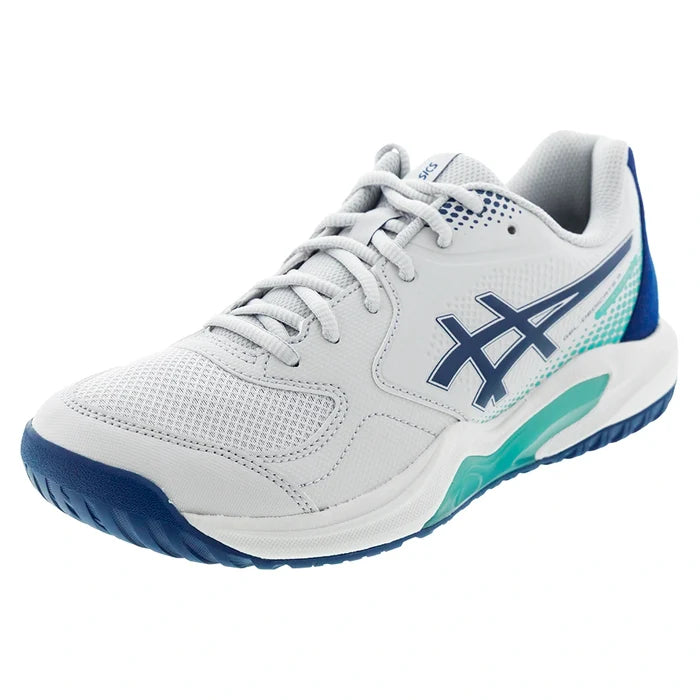 Men's GEL-Dedicate 9 Pickleball Shoes Concrete and Mako Blue