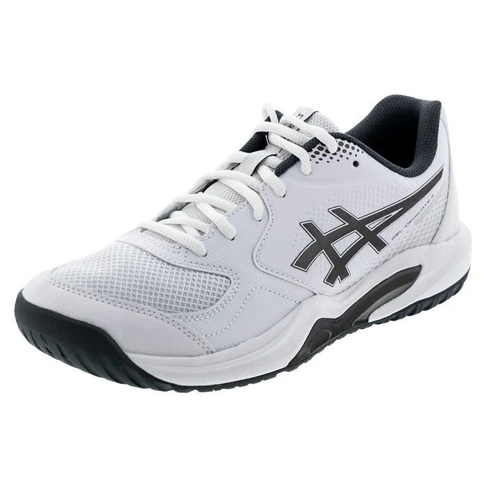 Men's GEL-Dedicate 9 Pickleball Shoes White and Gunmetal