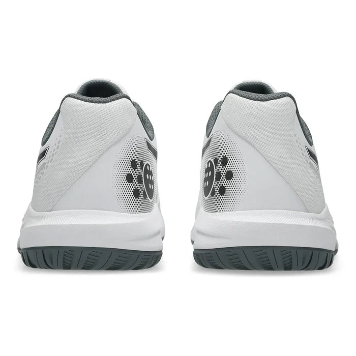 Men's GEL-Dedicate 9 Pickleball Shoes White and Gunmetal
