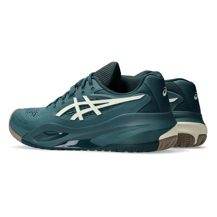 Men's GEL-Resolution X Court Shoes Saxon Green and Birch