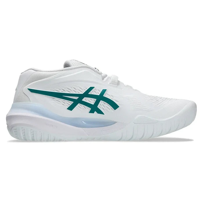 Men's GEL-Resolution X Court Shoes White and Pitch Green