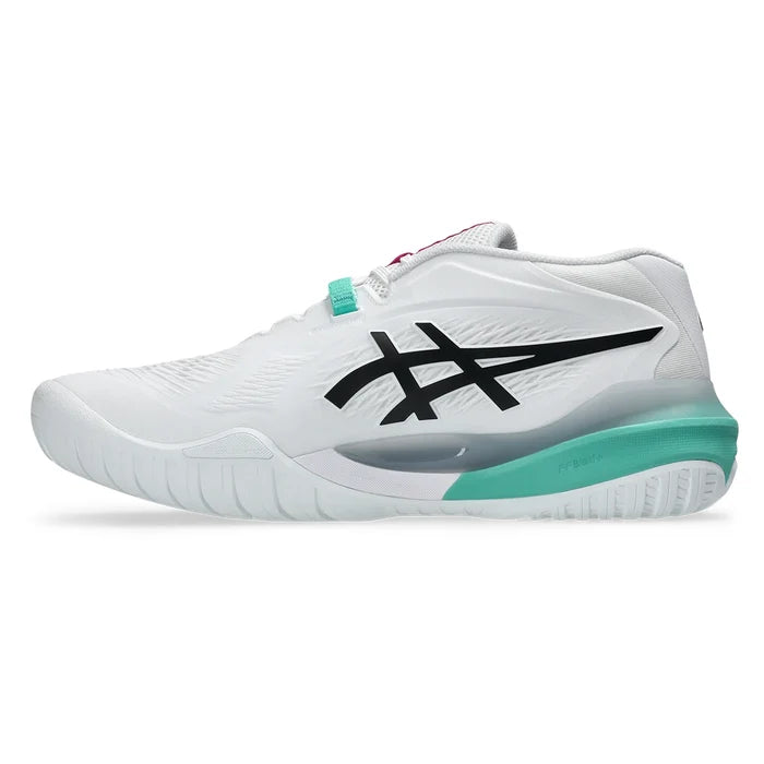 Men's GEL-Resolution X Shoes White and Aurora Green