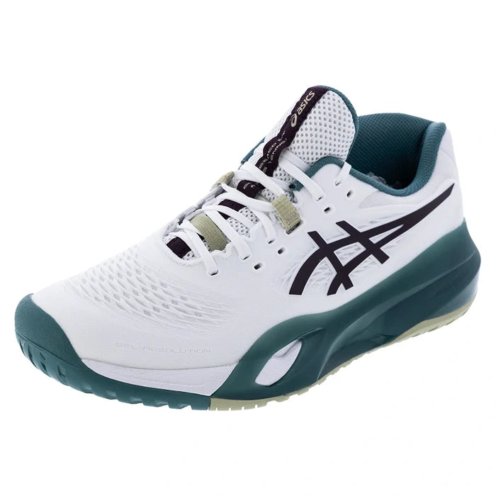 Men's GEL-Resolution X Shoes White and Dark Aubergine