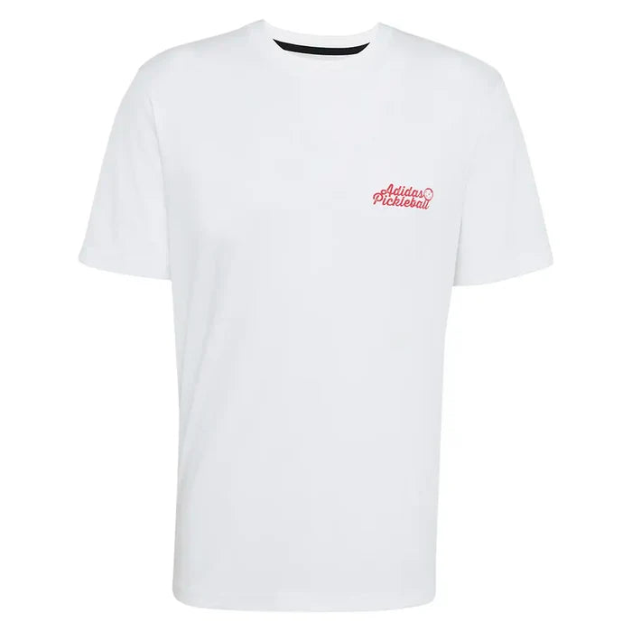 Men's Graphic Pickleball Crew White