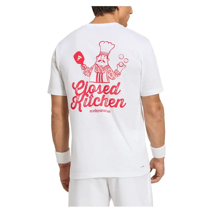 Men's Graphic Pickleball Crew White