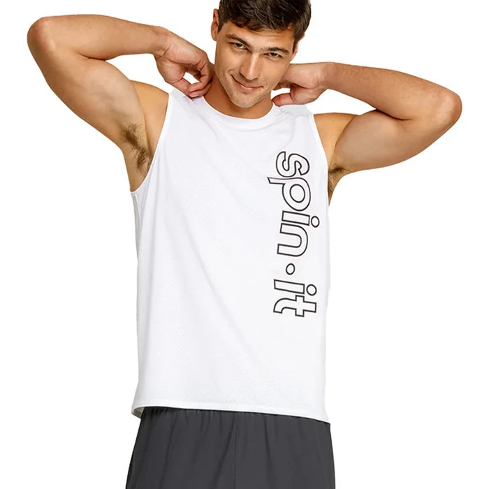 Men's Josh Pickleball Tank Lavender Mist and Chalk
