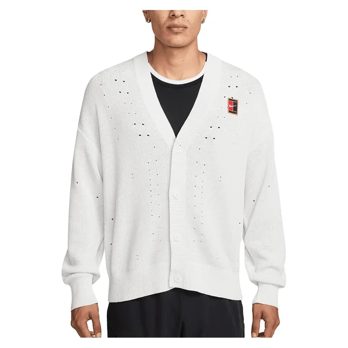 Men's London Court Slam Cardigan White