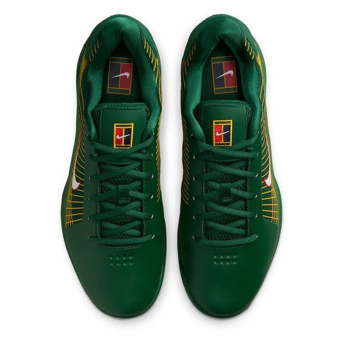 Men's London Zoom Vapor 12 Hypersmash Court Shoes Gorge Green and White