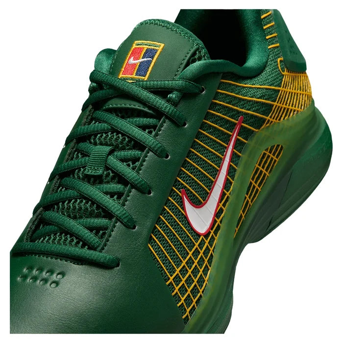 Men's London Zoom Vapor 12 Hypersmash Court Shoes Gorge Green and White
