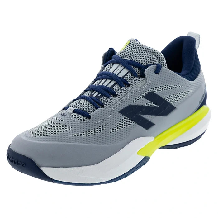 Men's NetRush PKL D Width Pickleball Shoes Light Zinc Blue and Navy