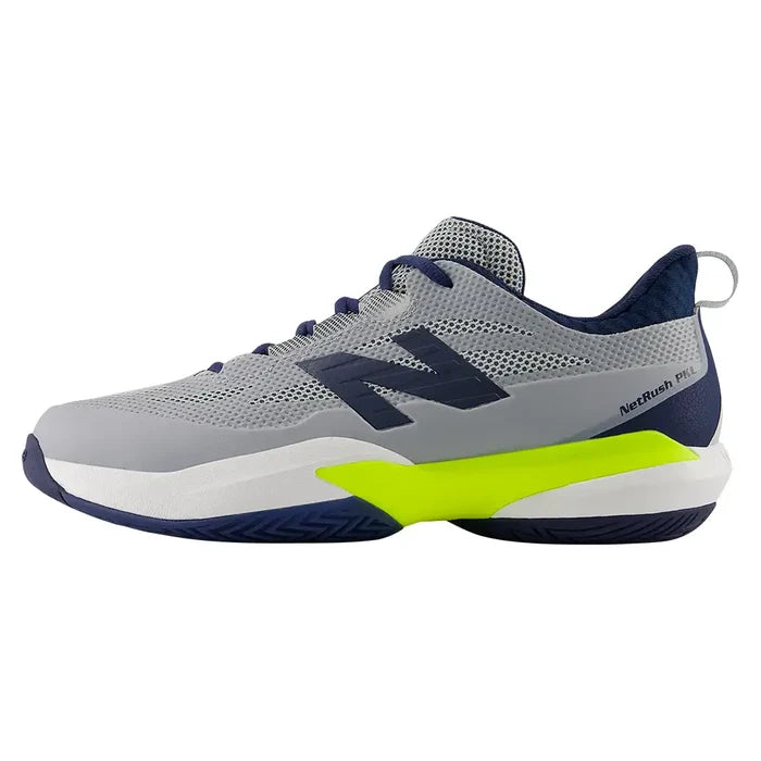 Men's NetRush PKL D Width Pickleball Shoes Light Zinc Blue and Navy