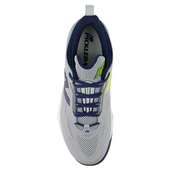 Men's NetRush PKL D Width Pickleball Shoes Light Zinc Blue and Navy