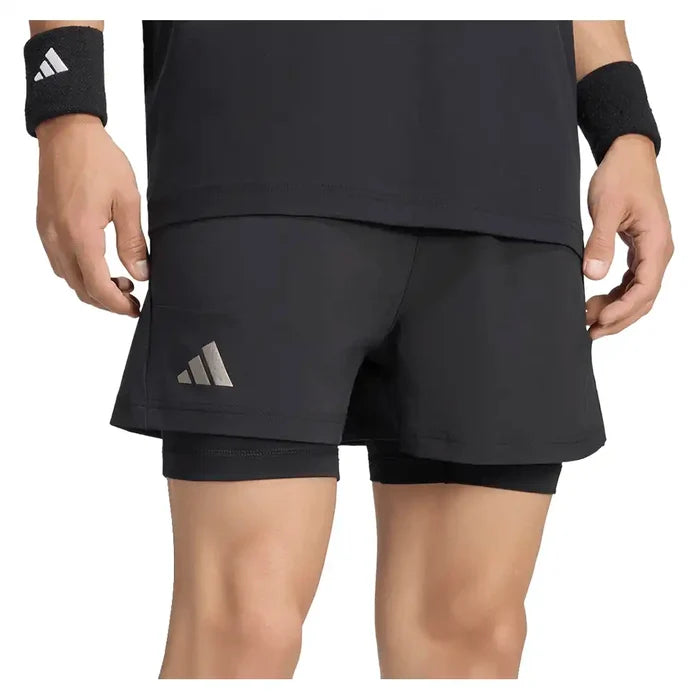 Men's New York 7 Inch Short and Tight Set Maroon