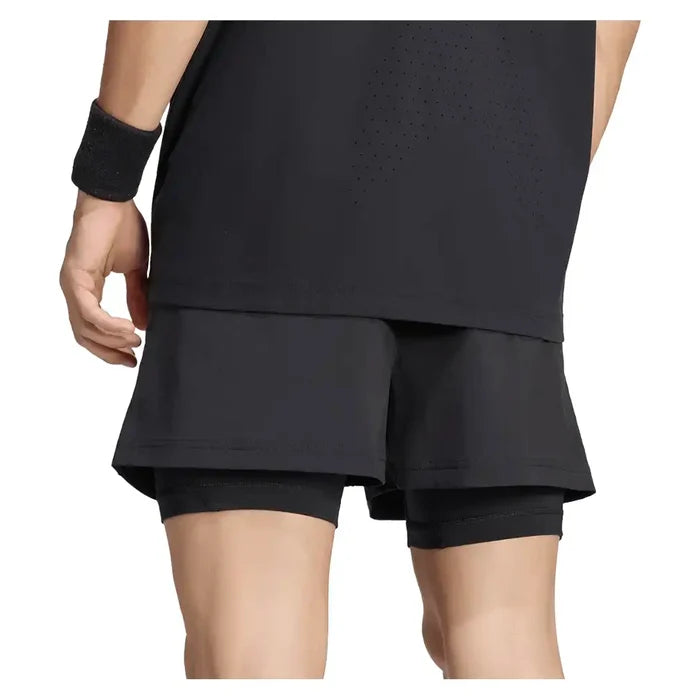 Men's New York 7 Inch Short and Tight Set Maroon