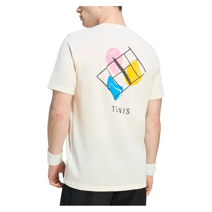 Men's New York Graphic Top Cream White