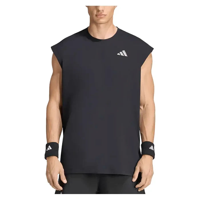 Men's New York Oversized Sleeveless Top Black
