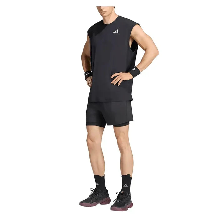 Men's New York Oversized Sleeveless Top Black