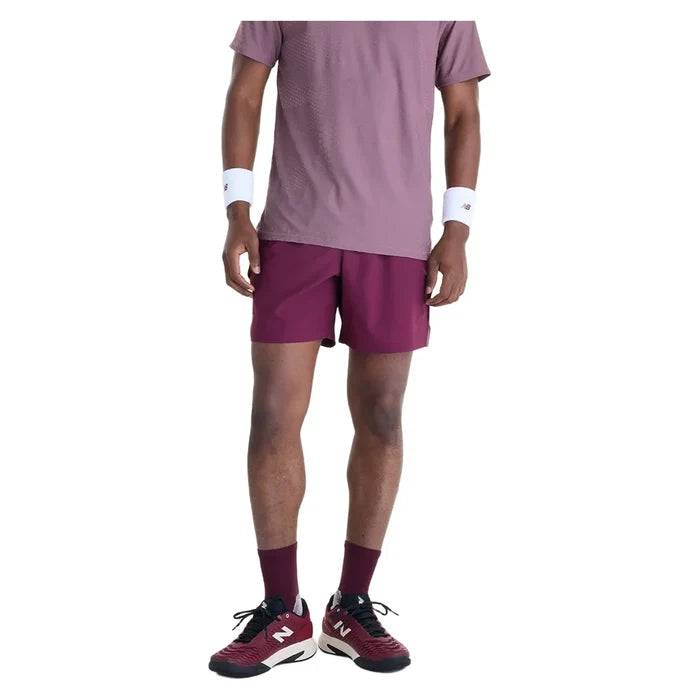 Men's NYC Tournament Tennis Short Mulled Wine, New Balance, Tennis Express, MB62M5HG-MUWF26-2