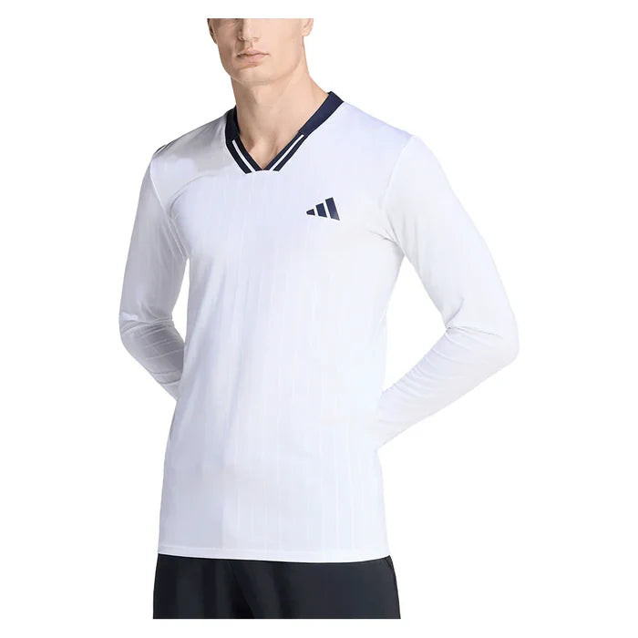 Men's Paris Longsleeve WOW Top White