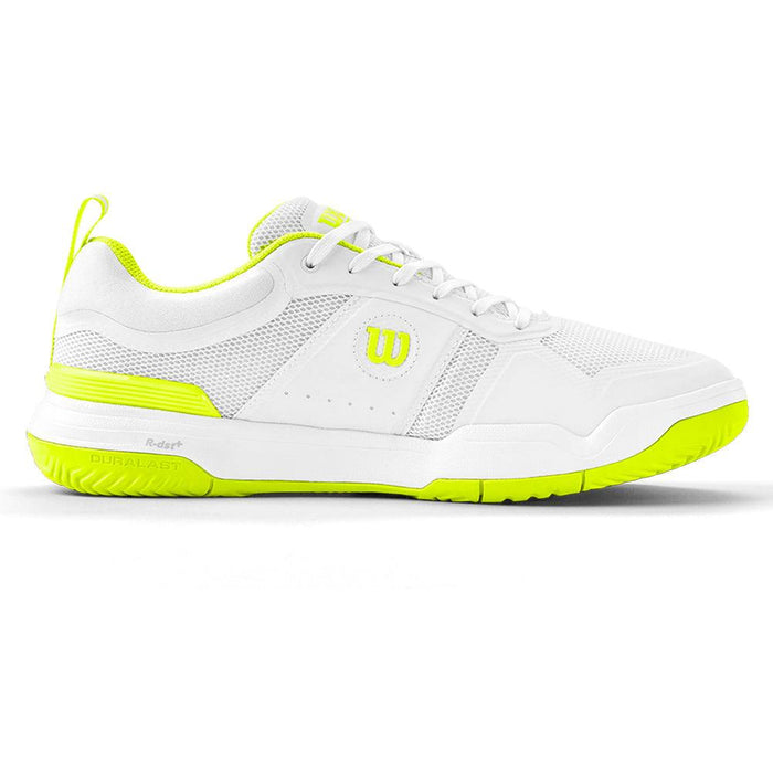 Men's Pickle Pro Pickleball Shoes White and Safety Yellow