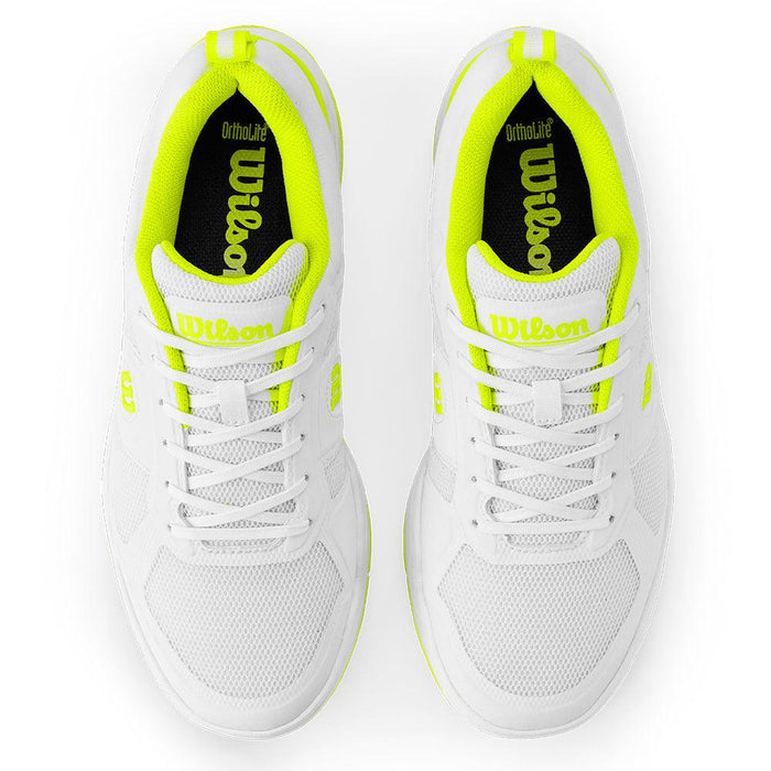 Men's Pickle Pro Pickleball Shoes White and Safety Yellow
