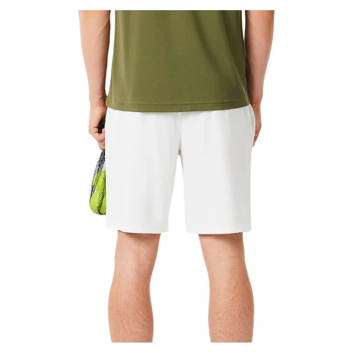 Men`s Players Team Leader On Court Players Mesh 8 Inch Short White