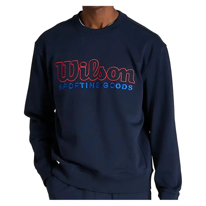 Men's Playstate Crew Sweatshirt Classic Navy and Varsity Red