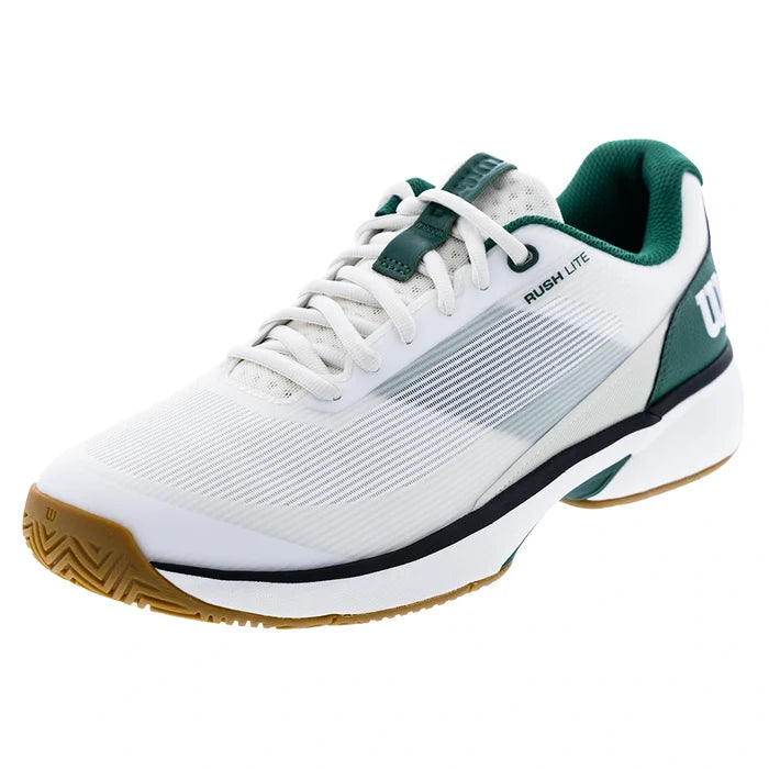 Men's Rush Lite 5 Court Shoes White and Evergreen
