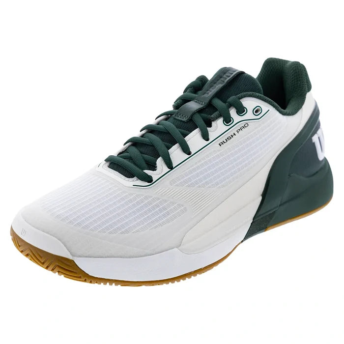 Men's Rush Pro 5 Court Shoes White and Sycamore
